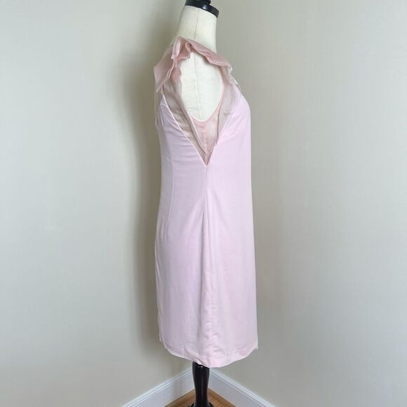 Rebecca Taylor Ruffle Sleeve Pink Mini Dress - Picture 2 of 6